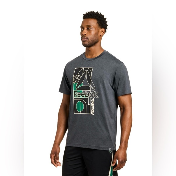 Reebok Men's Charcoal Graphic Tee - Picture 5 of 11